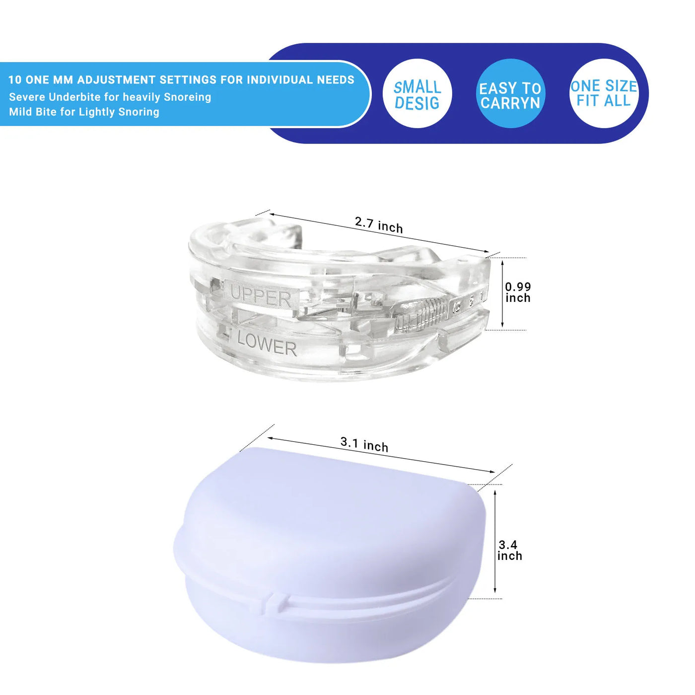 AirVantage Anti Snoring Bruxism Mouth Guard